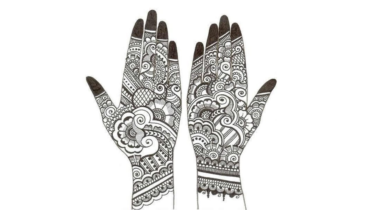 1280x720 design drawing mehndi for free download - Mehndi Drawing