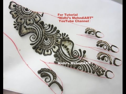 480x360 simple repeatable shaded arabic henna mehndi design tutorial - Mehndi Drawing