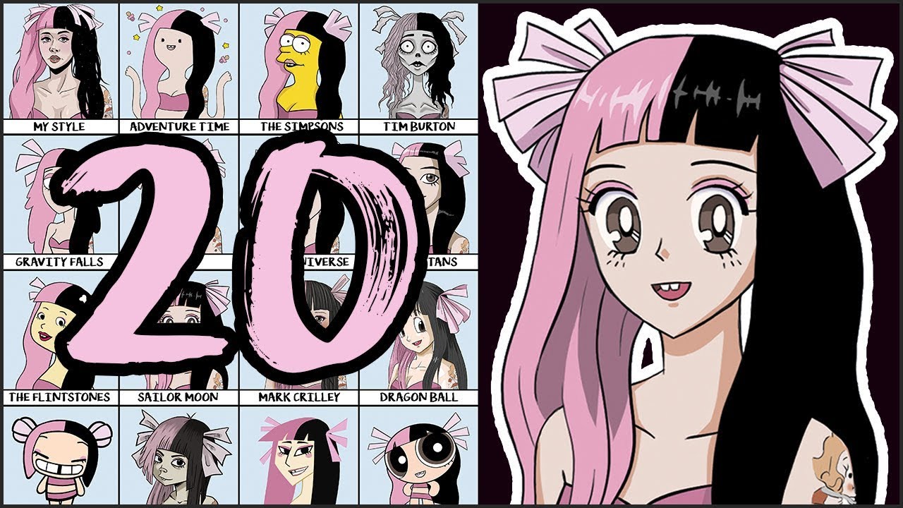 1280x720 Art Styles Challenge!!! Melanie Martinez - Melanie Martinez Cartoon Drawing