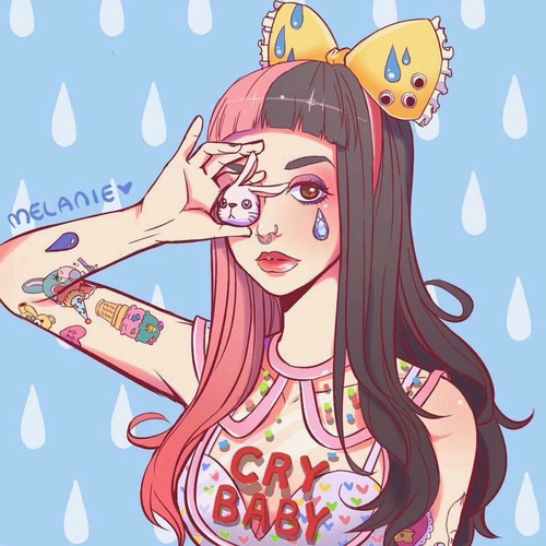 500x500 Crybaby - Melanie Martinez Cartoon Drawing