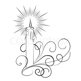 320x320 Melting Candle Clipart Drawing - Melting Candle Drawing