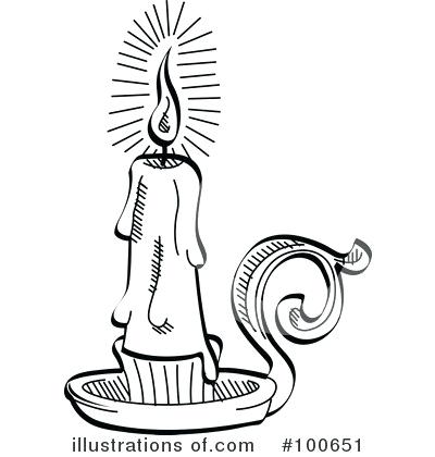 400x420 Candle Clip Art - Melting Candle Drawing