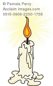 186x300 Drawing Clipart Melting Candle - Melting Candle Drawing