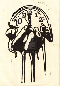 Time Clock Drawing at PaintingValley.com | Explore collection of Time ...