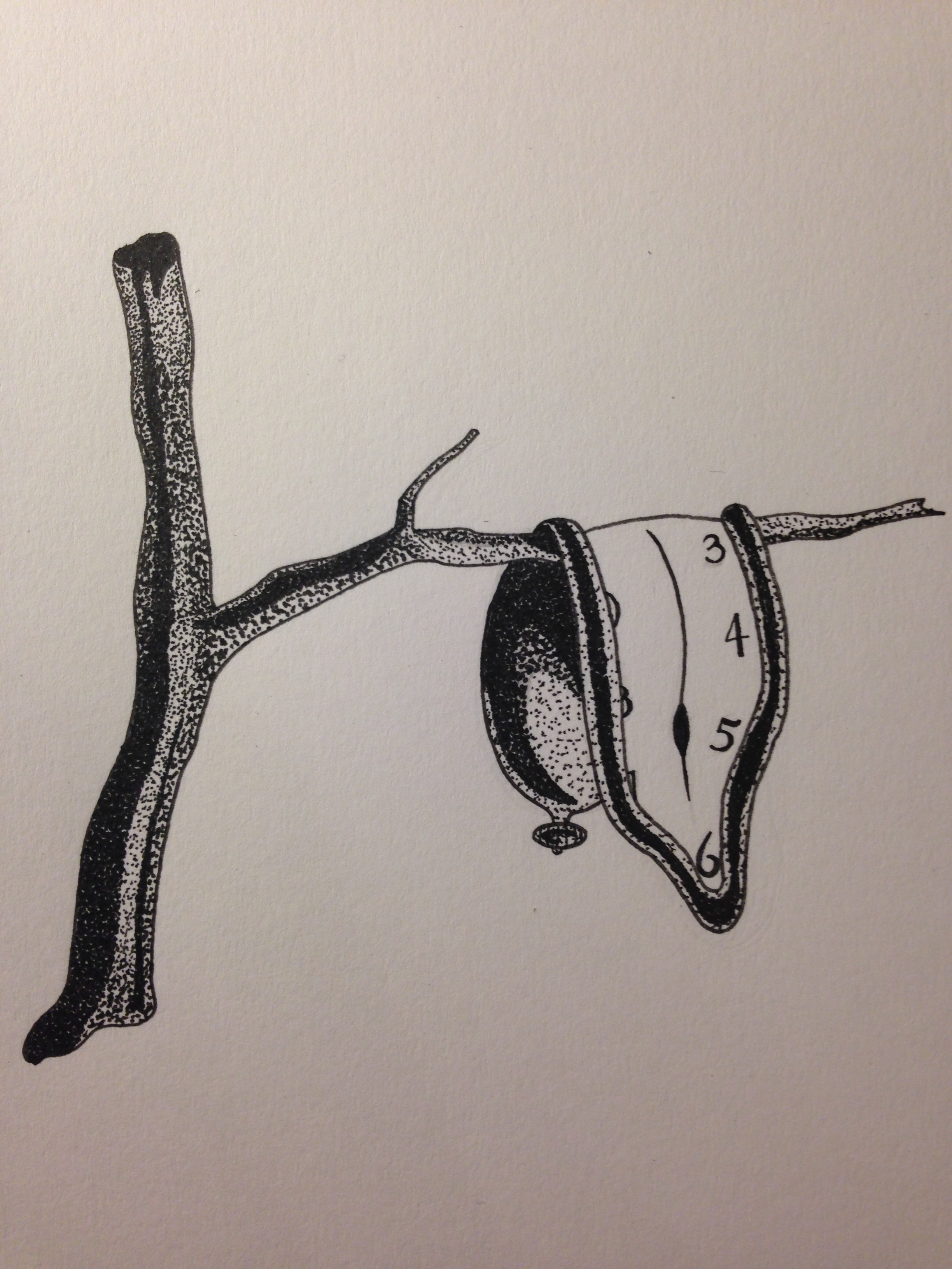 2448x3264 Melting Clock Drawing At Com Free For Personal Us On Clock Tattoo - Melting Clock Drawing