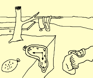 300x250 A Melting Clock Drawing - Melting Clock Drawing
