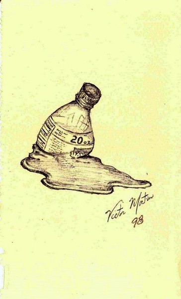 364x600 Soda Bottle Melting - Melting Drawing