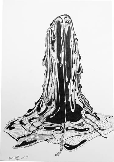 375x530 Something Melting Continuously Drawing - Melting Drawing