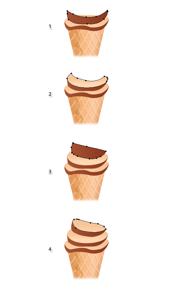 600x950 How To Create An Ice Cream Cone In Adobe Illustrator - Melting Ice Cream Drawing