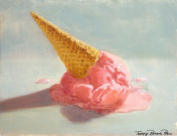600x463 Ooooops! - Melting Ice Cream Drawing