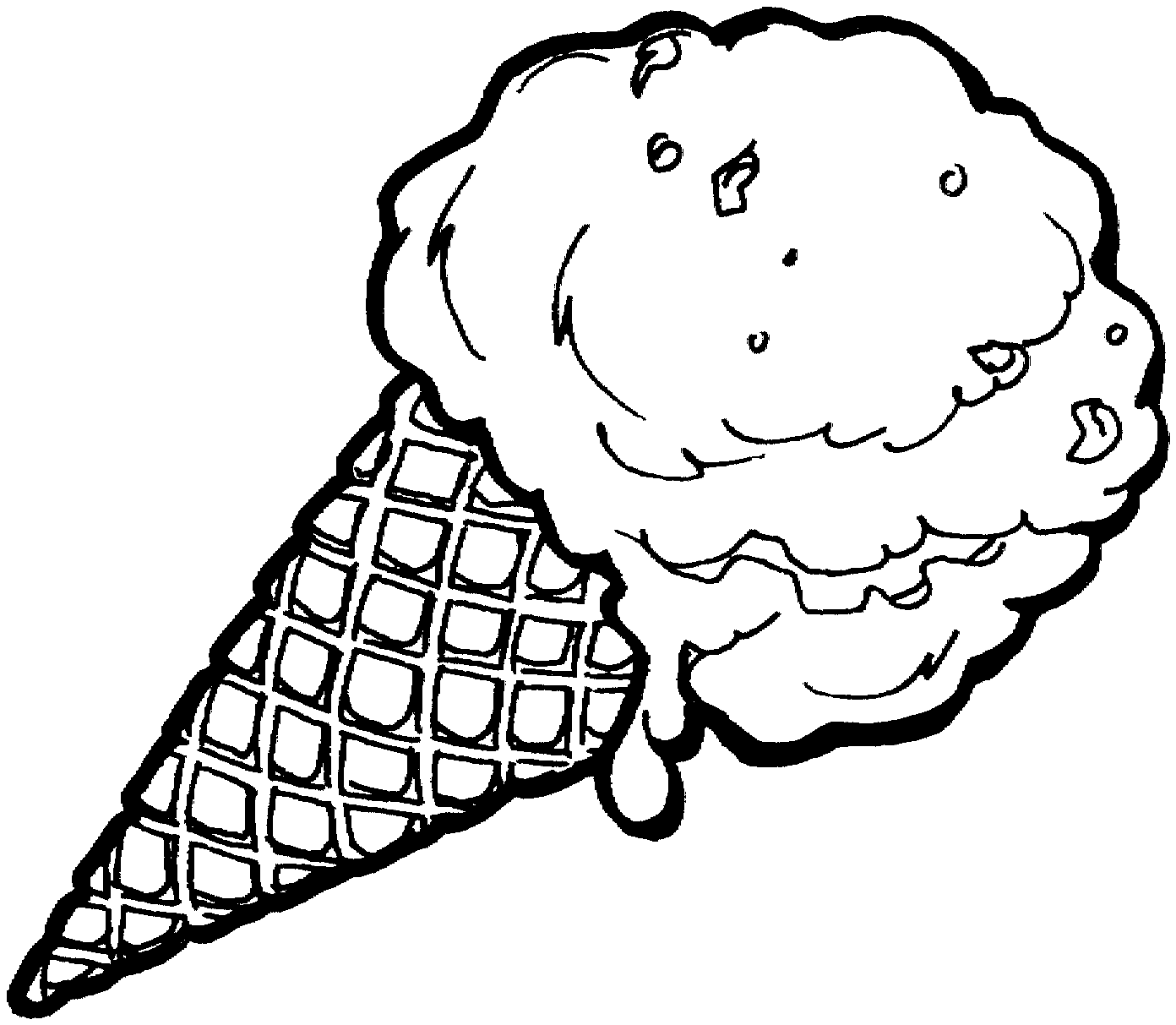 Melting Ice Cream Drawing at PaintingValley.com | Explore collection of