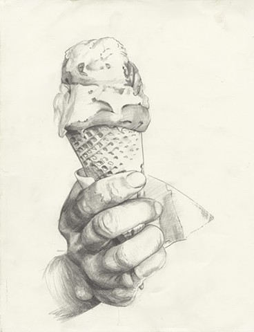 Melting Ice Cream Drawing at PaintingValley.com | Explore collection of