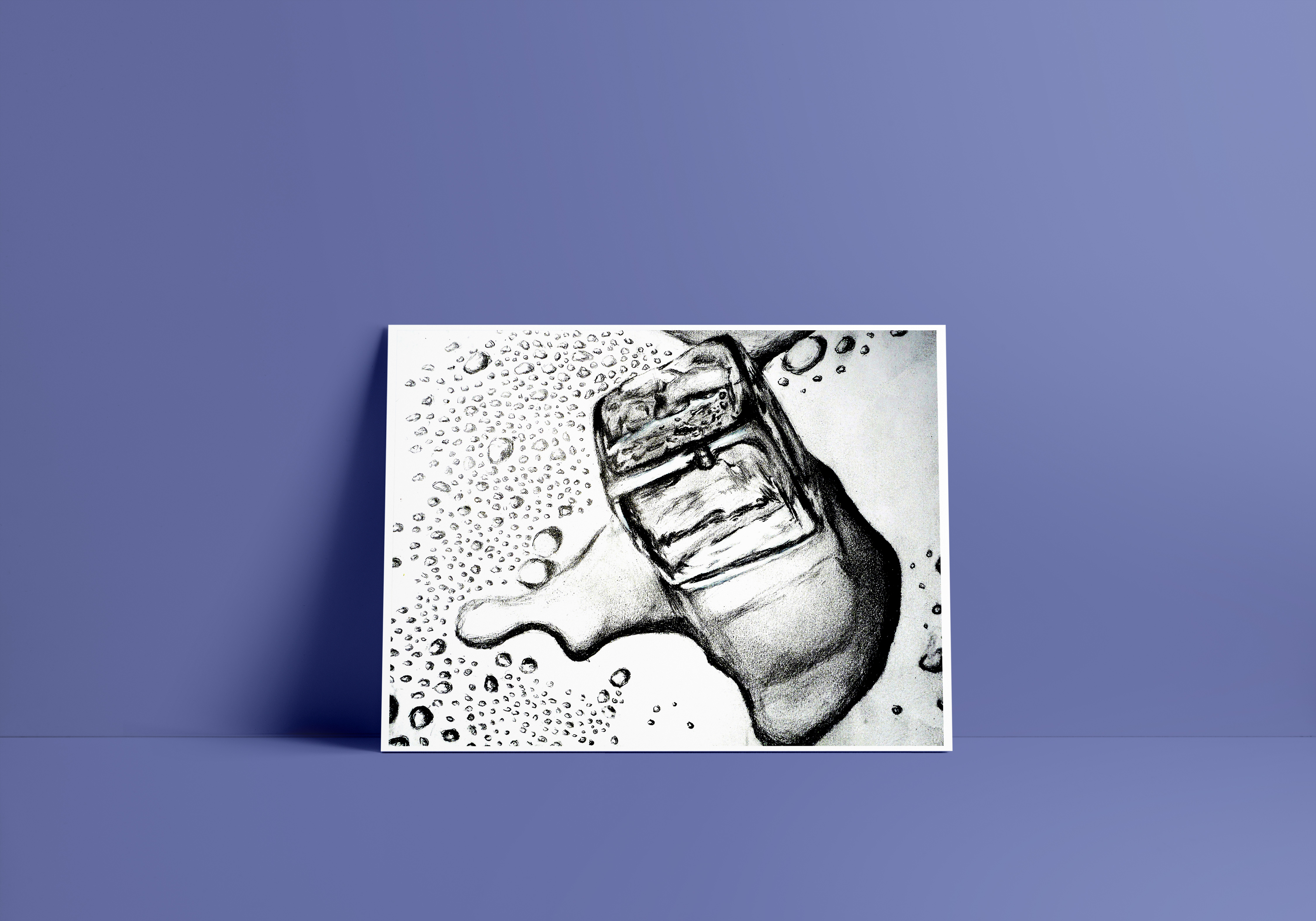 4500x3150 Melting Ice Cube On Storenvy - Melting Ice Cube Drawing