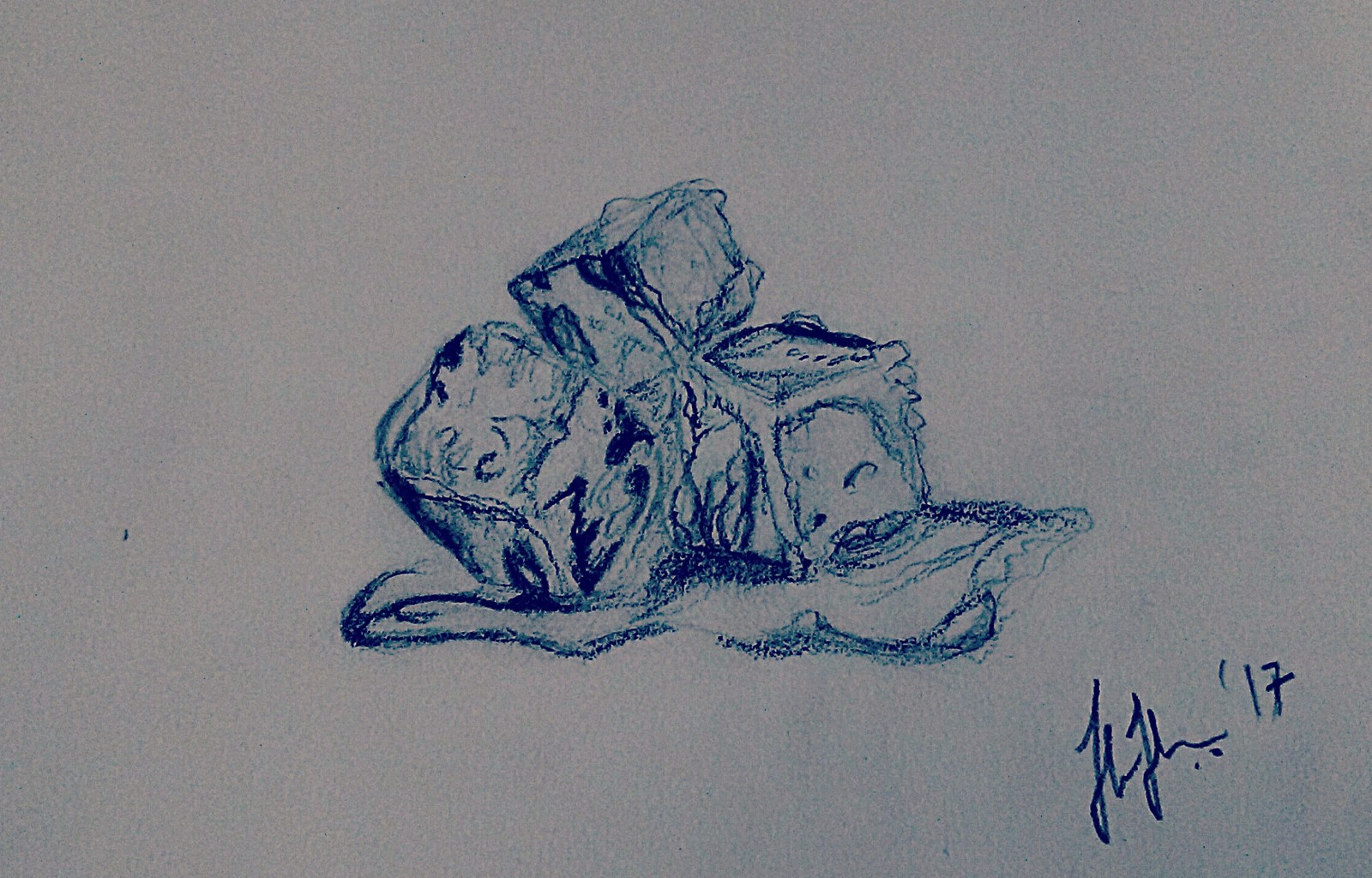 1600x1024 Time Measured - Melting Ice Cube Drawing