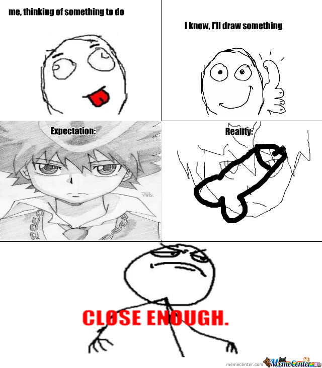 640x732 Expectation And Reality Of My Drawings - Meme Drawings