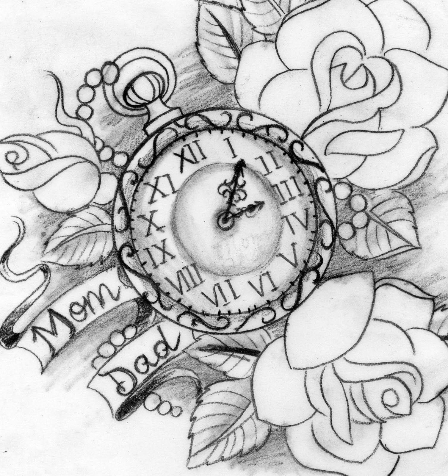 1506x1600 memorial tattoo tattoos tattoo sketches, watch tattoos, tattoos - Memorial Drawings