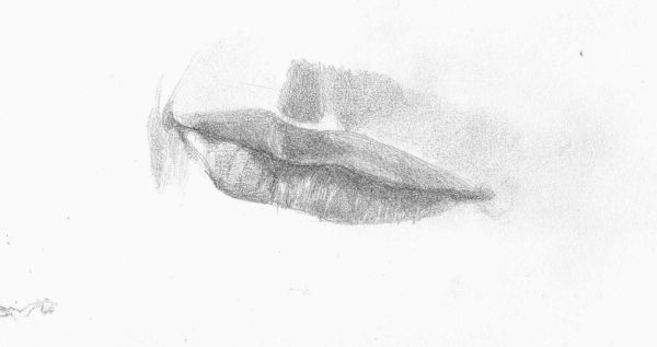 Men Lips Drawing At Paintingvalleycom Explore Collection