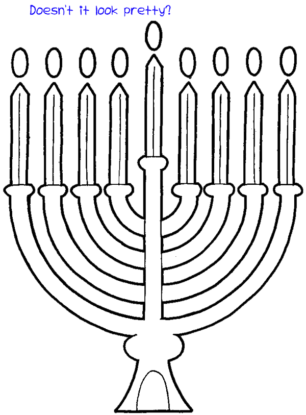 600x813 how to draw hanukkah menorahs with easy step - Menorah Drawing