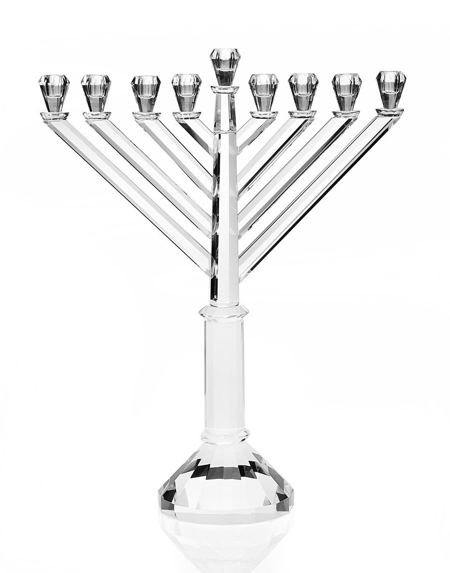 889x1132 godinger large crystal menorah, kitchen dining - Menorah Drawing
