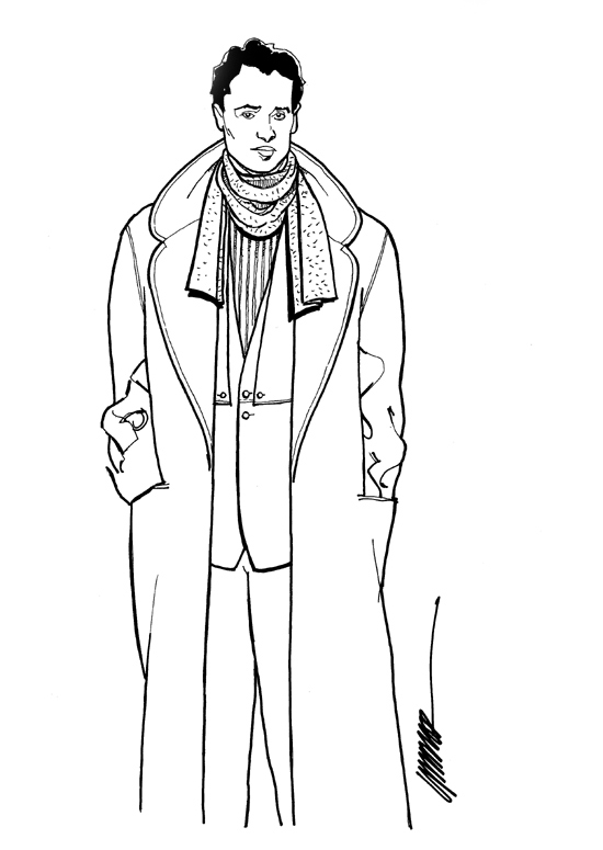 550x775 Drawing Men For Free Download - Mens Fashion Drawings
