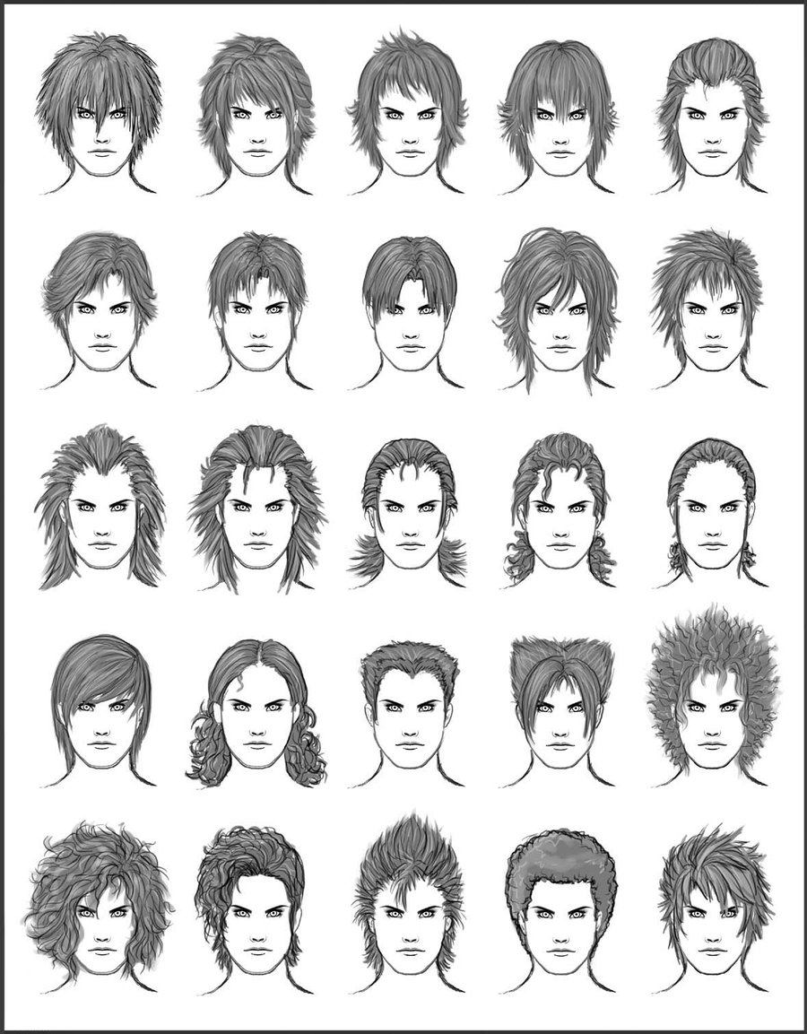 Mens Hair Drawing At Paintingvalley Com Explore Collection