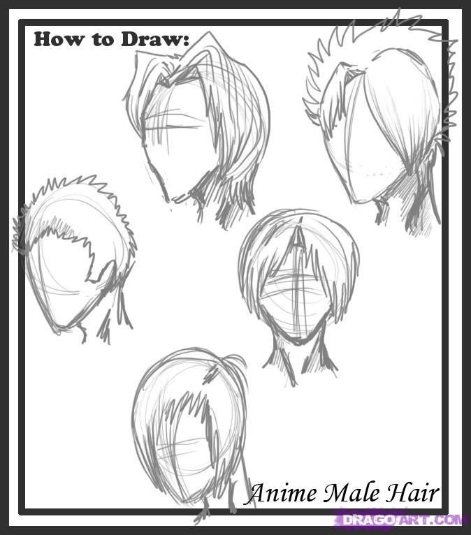 Mens Hair Drawing at PaintingValley.com | Explore collection of Mens ...
