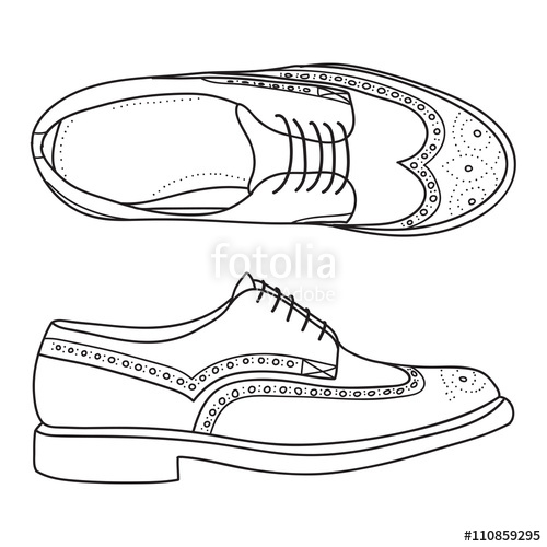 Mens Shoes Drawing at PaintingValley.com | Explore collection of Mens ...