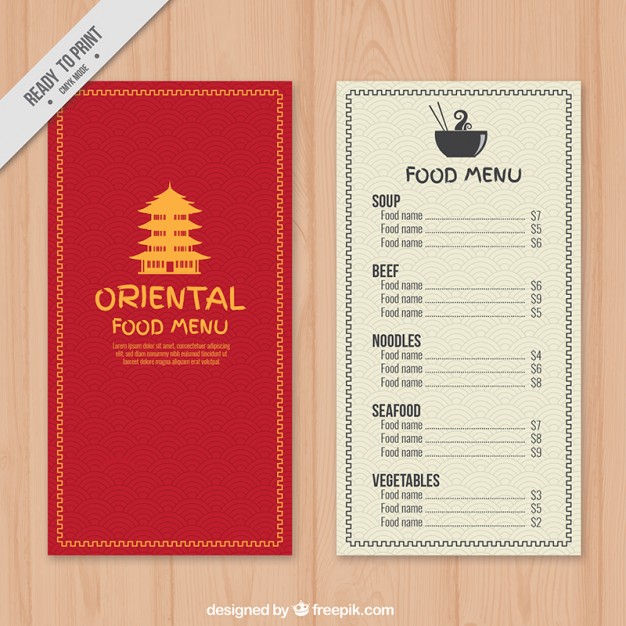626x626 red oriental menu with a yellow temple drawing vector free download - Menu Drawing