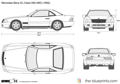 400x283 mercedes benz sl class amg vector drawing - Mercedes Benz Drawing