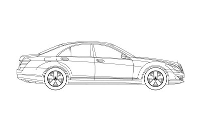 400x266 revit mercedes benz s class car familiy to bring scale and realism - Mercedes Benz Drawing