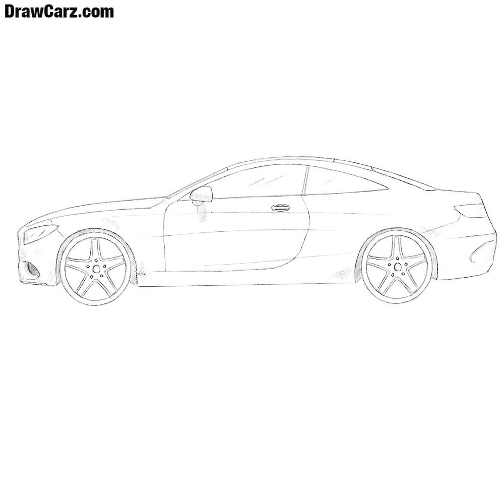 Mercedes Benz Drawing at PaintingValley.com | Explore collection of ...