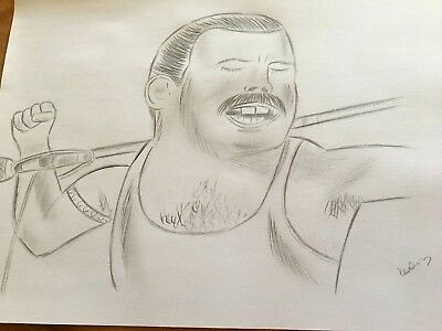 400x300 freddie mercury queen caricature funny comedy pencil drawing - Mercury Drawing