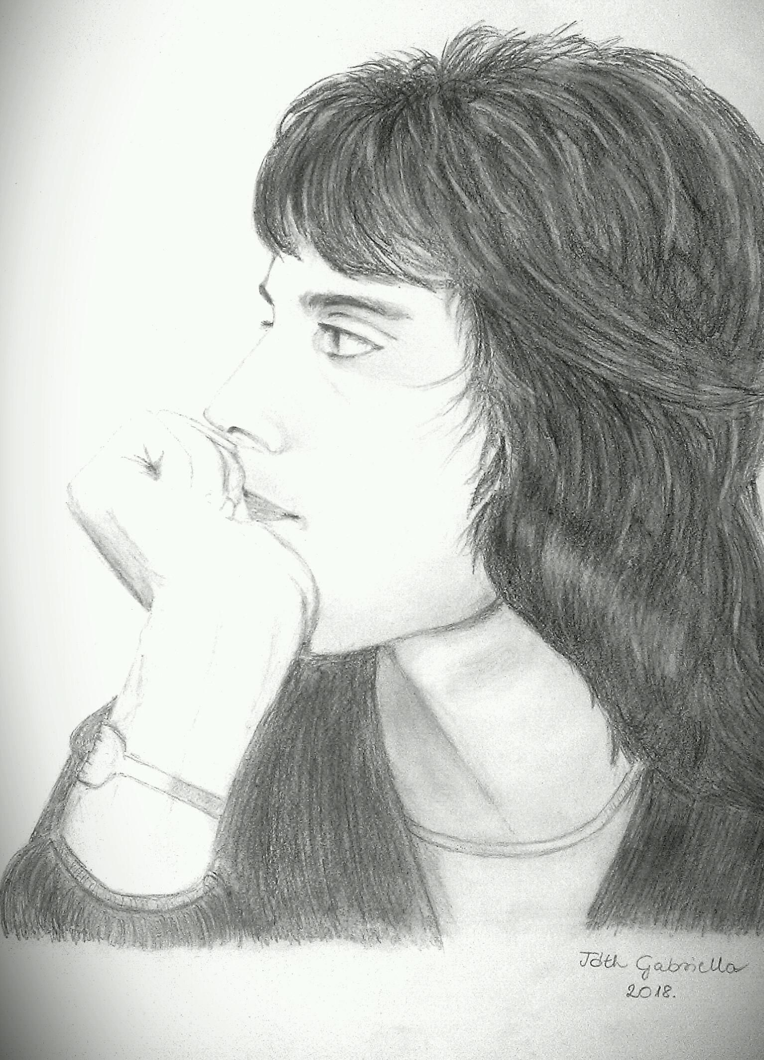 1534x2128 Pencil Drawing Of Freddie Mercury - Mercury Drawing