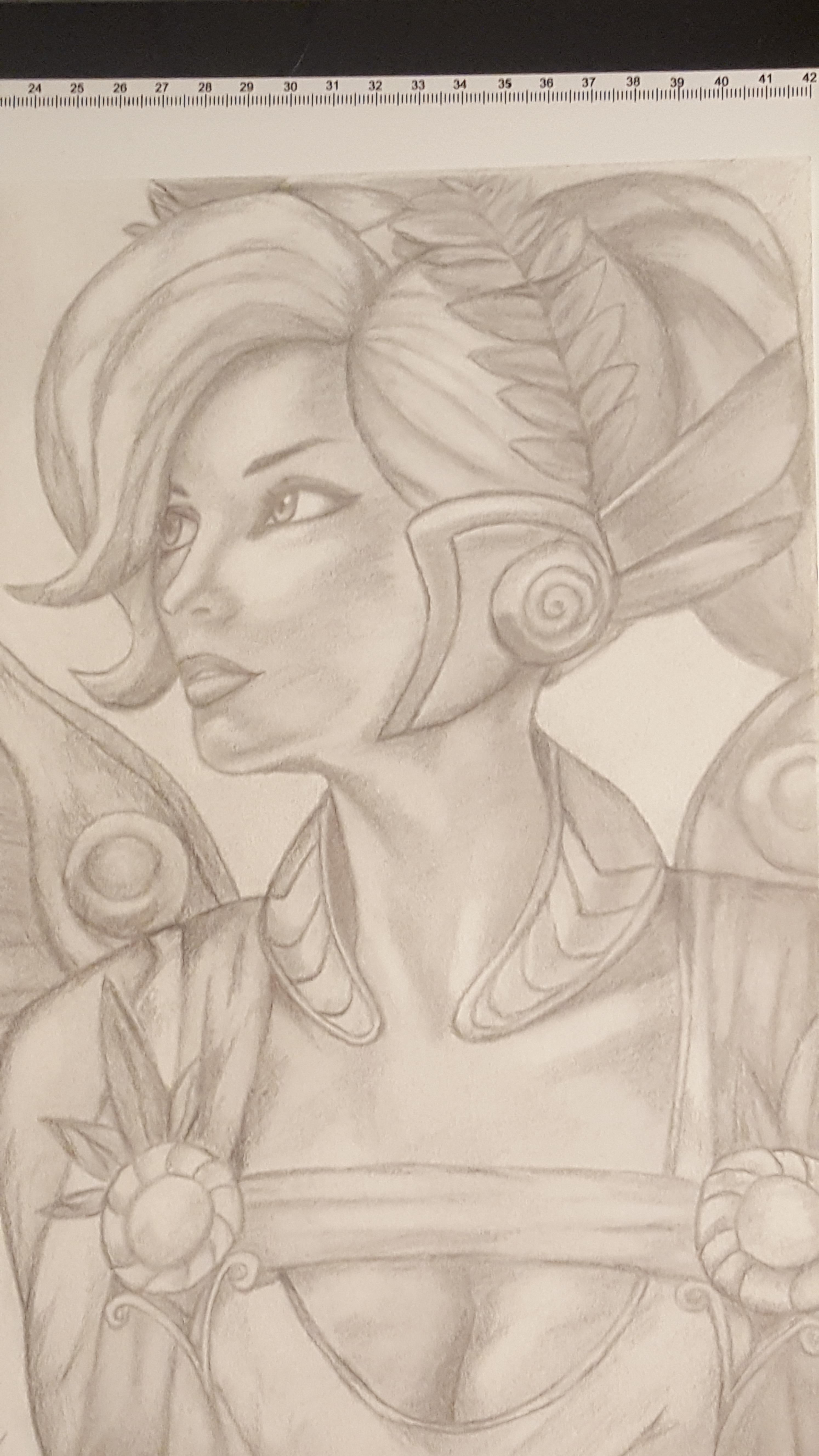 2988x5312 mercy overwatch drawing - Mercy Drawing