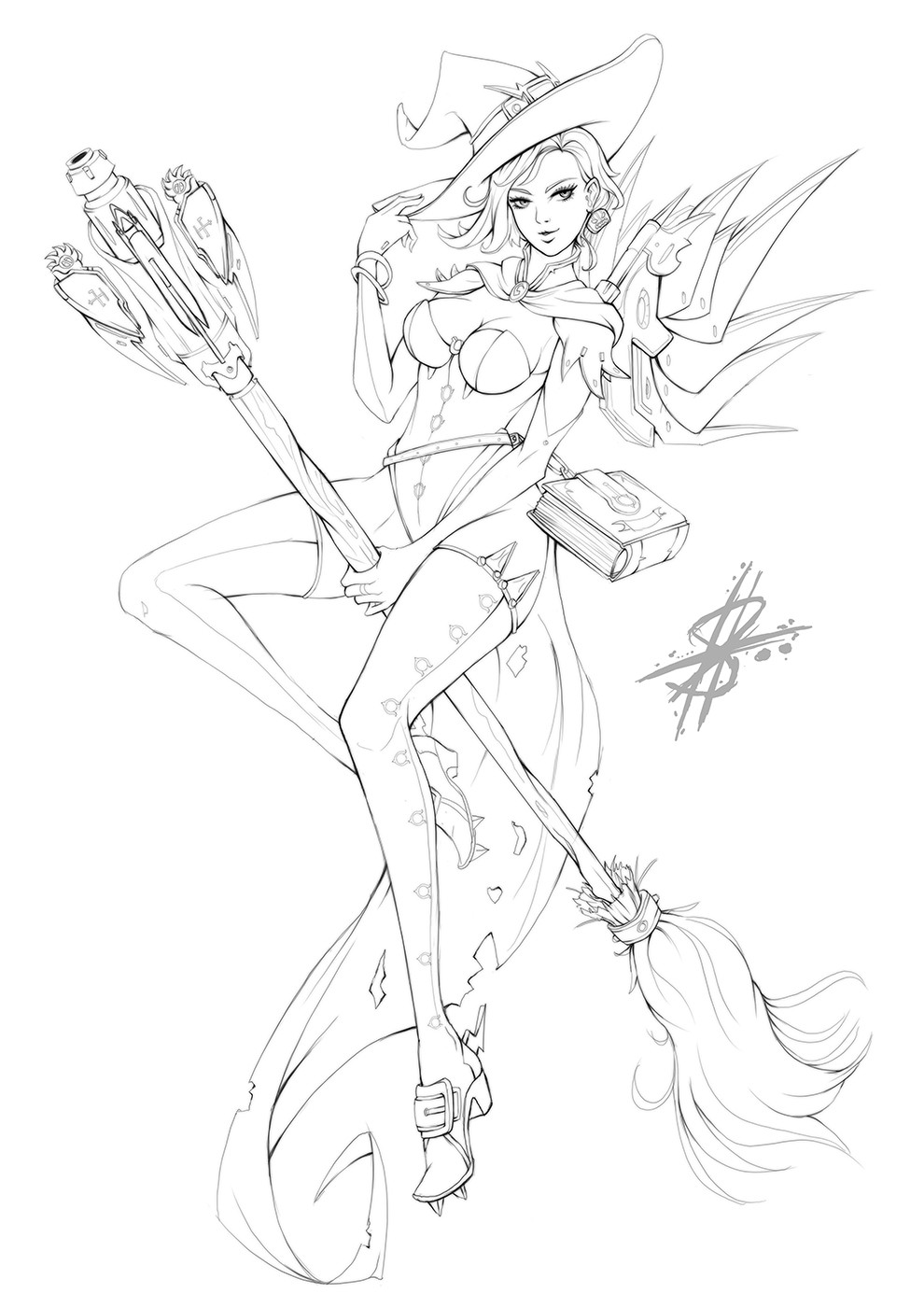 990x1400 scott harris illustration illustrator, painter and concept - Mercy Drawing