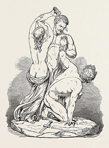 222x300 sculpture interceding for mercy drawing - Mercy Drawing