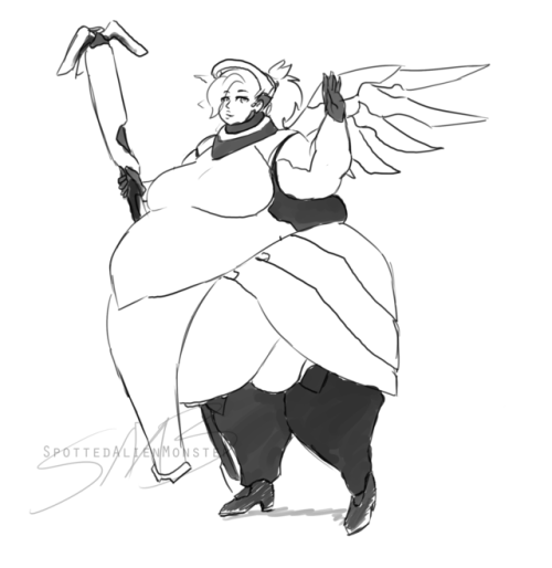 500x514 Fat Mercy Tumblr - Mercy Drawing