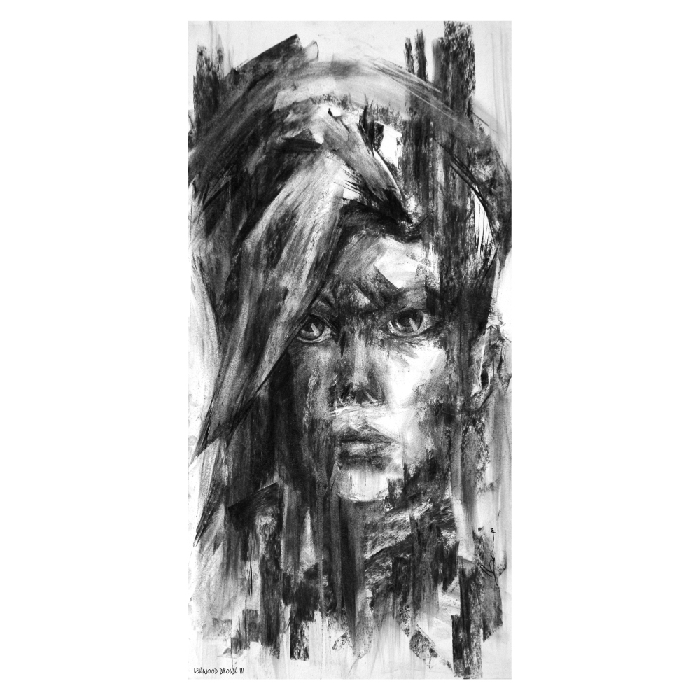 1000x1000 charcoal drawing of overwatch's mercy - Mercy Drawing