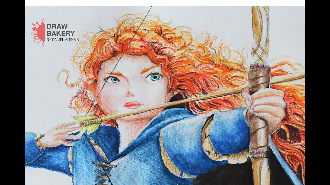1280x720 speed drawing merida - Merida Drawing