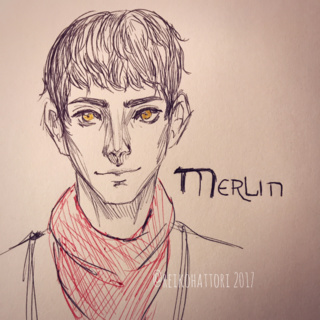 320x320 i have become merlin trash xd - Merlin Drawing