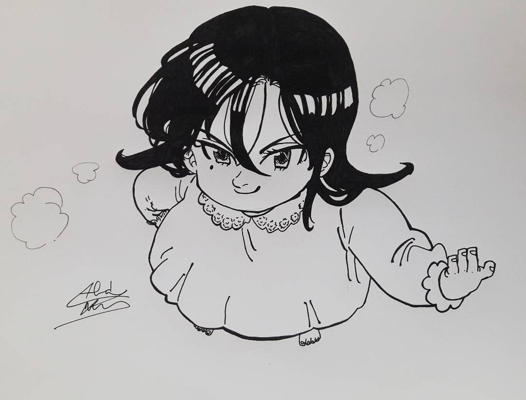 1080x820 my drawing of the cute merlin nanatsunotaizai - Merlin Drawing