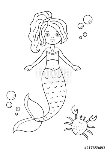 Mermaid Cartoon Drawing at PaintingValley.com | Explore collection of ...