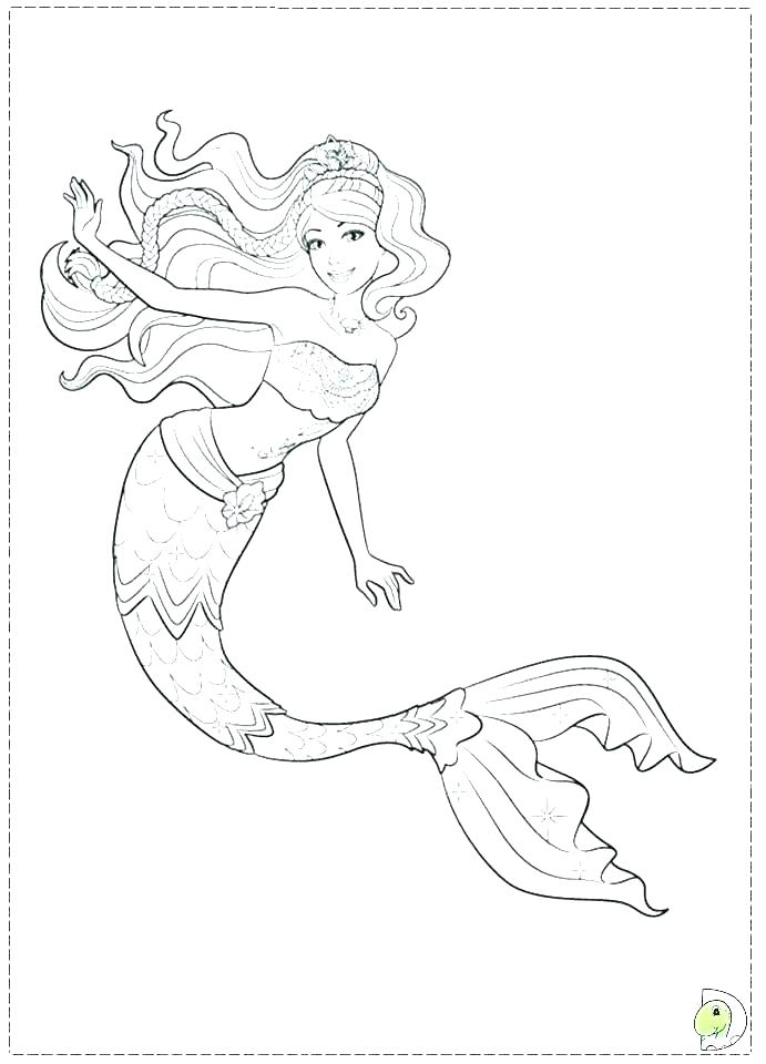 691x960 Mermaid Color - Mermaid Drawing Book