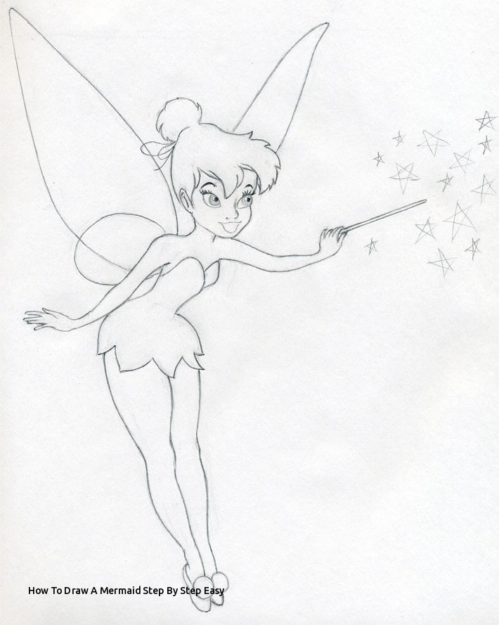 710x889 How To Draw A Mermaid Step - Mermaid Drawing Easy