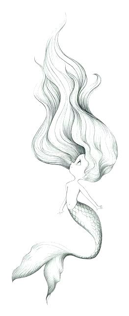 263x640 Drawing Mermaid Danielpimentel - Mermaid Drawing Easy