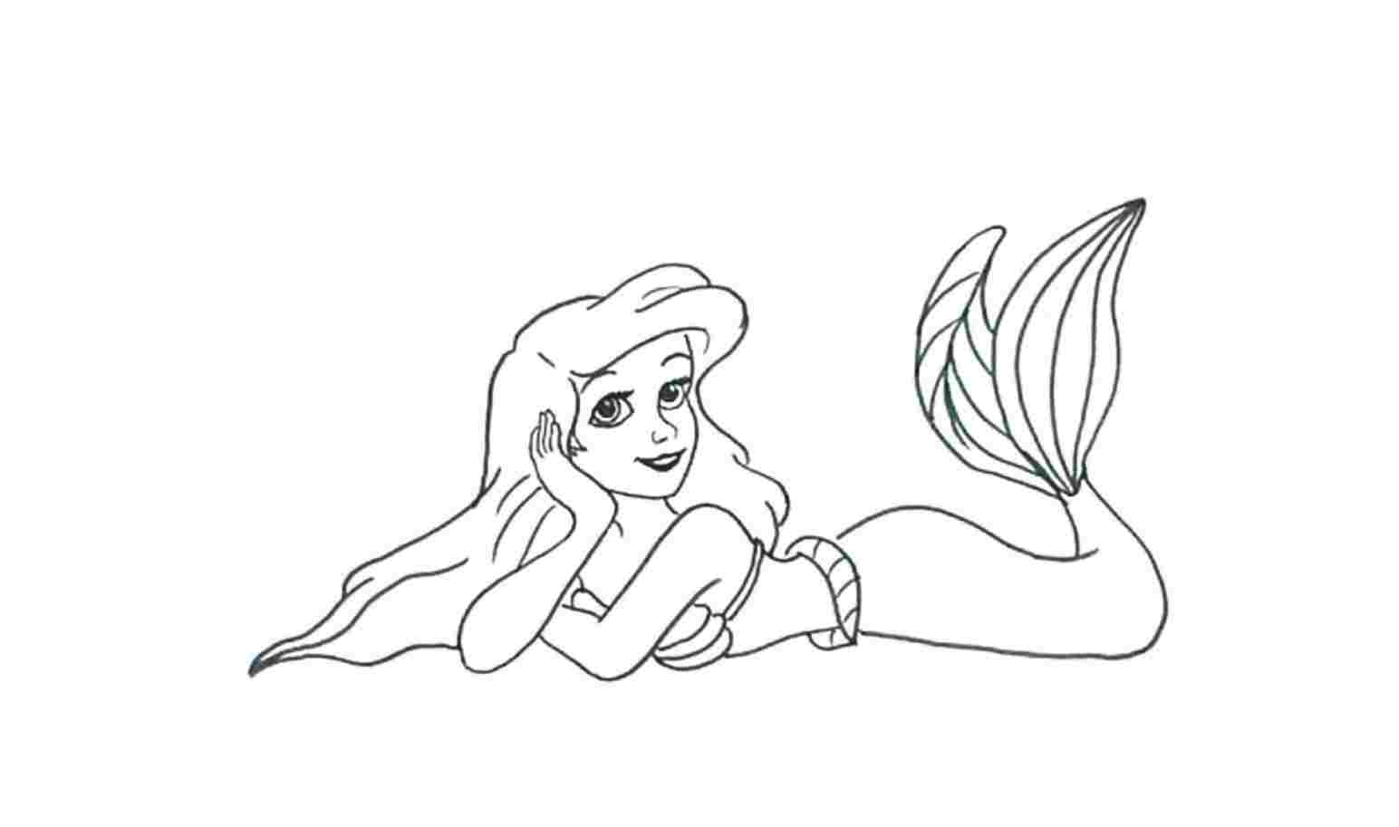 1544x913 Easy Mermaid Hair Drawing - Mermaid Drawing Easy