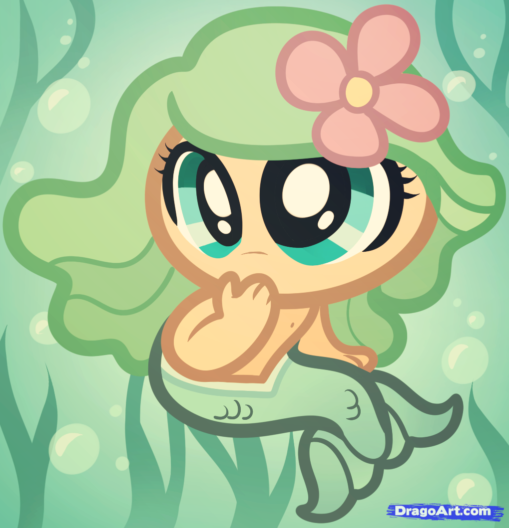 1019x1059 how to draw a baby mermaid, mermaid girl, step - Mermaid Drawing For Kids