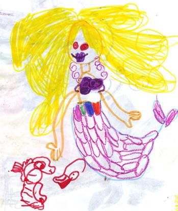 349x414 How To Draw How To Draw A Mermaid - Mermaid Drawing For Kids