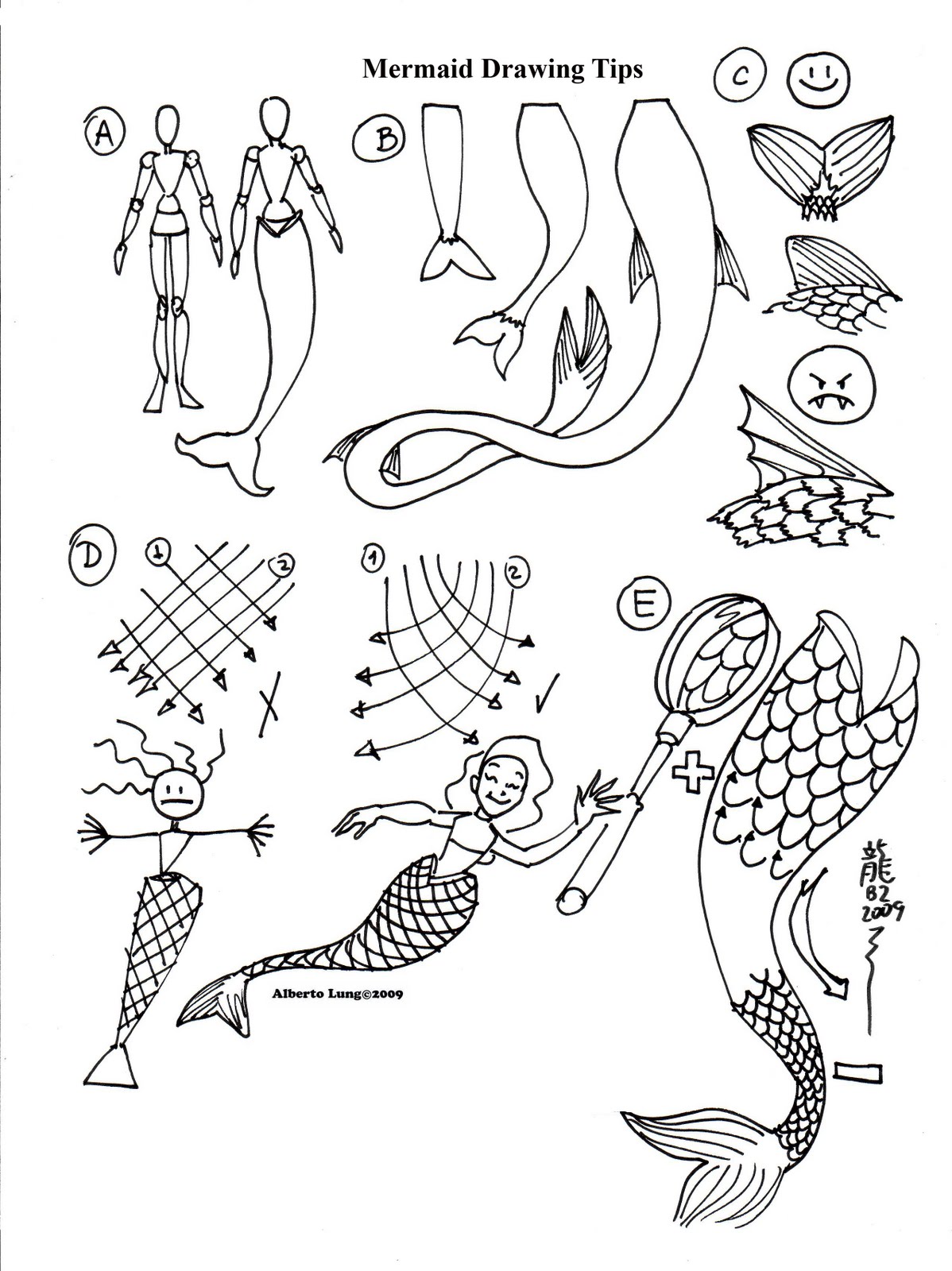 1198x1600 Photos Mermaid Sketches Drawings For Kids - Mermaid Drawing For Kids