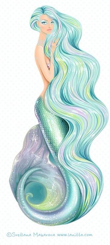 364x810 long hair mermaid mermaids - Mermaid Hair Drawing